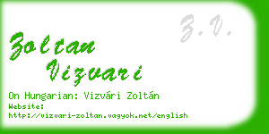 zoltan vizvari business card